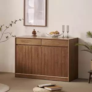 나무뜰 헤이즐 원목 광폭 서랍 수납장 그릇장 1200 GM556C