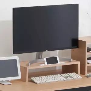 [롯데백화점]미아트 웰우드 디피로 500 높은형 부착서랍형 모니터 받침대 완제품 MT-07