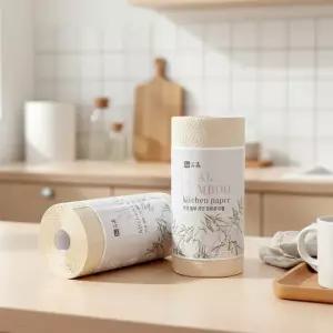 대나무 키친타올 3겹 140매 4개 점보롤 대용량