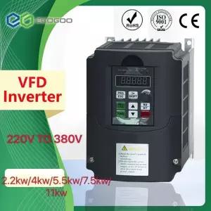 호환 4KW-11KW 220V  3상 380V 주파수 변환기 다기능 VFD 주파수 변환기 400Hz 인버터