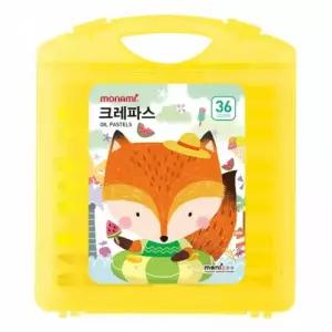 올드림 모나미 모니주 가방파스 크레파스 36색 중성 세트 신학기 준비물 이름표 견출지