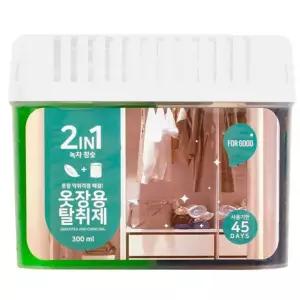 녹차와 참숯의 이중 탈취 효과 옷장용 탈취제 300ml