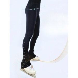 피겨 스이팅 트레이닝 바지 어른 대회 가방 스케이트복 연습복 화이트 여성용 스타킹