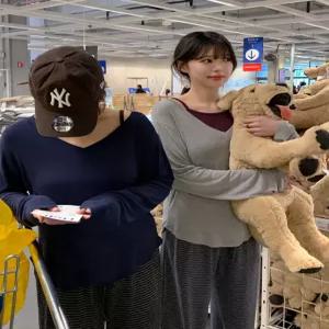 찹쌀모찌 브이넥 여리핏 긴팔 티셔츠 86930 빅사이즈 여성의류