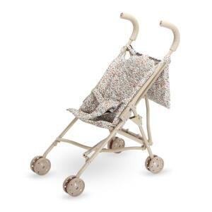 접이식 유모차 인형 캐리지 작은 꽃 쿠션 어린이 장난감 카트 소년 소녀를위한 놀이 선물 척