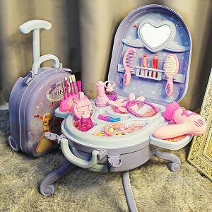 놀이 집 세트 어린이 드레싱 테이블 장난감, 여아 유치원 여행 가방, 생일 선물 절묘한 메이크업 상자