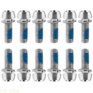 호환 A1A2 12PCS 자전거 크랭크 암 고정 볼트 금속 아이언 줄기 와셔