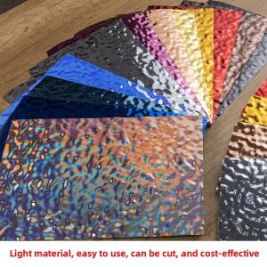 물리플 플레이트 거울 금속 장식 마스크 쇼핑몰 웨딩 배경 엠보싱