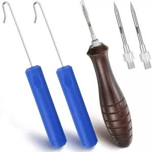 피쿤 물고기 환기 도구 갈고리 제거기와 키트 바닷물 있는 반환용 물고기용 심해 스테인리스 낚시 및 해제