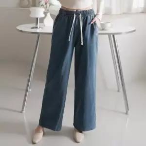여성 봄 가을 밴딩 와이드 일자 청바지 연청 진청 흑청 데님팬츠 PN0733S 빅사이즈 루즈핏