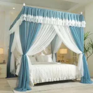 모기장 레이스 캐노피 방충망 커튼 침실 인테리어 천장형 유럽풍 천장