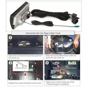 호환  X5 M3 M5 E46 E38 E39 E53 Fakra 안테나 17 40핀 6M 연장 배선 하네스 안드로이드 헤드 유닛 라디오