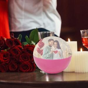 메모리 스피어 2.7인치 크리스탈 볼 업로드 가능한 비디오 어린이 및 성인용 축하 생일 웨딩 나이트 할로윈