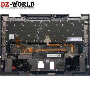 쉘팜레스트 어퍼 케이스 레노버 씽크패드 X1 요가 6 세대 노트북용 미국 Einglish 백라이트 키보드 포함 5M