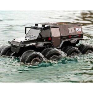 오프로드 수륙양용 RC카 익스트림 듀얼 트럭 블루 알씨카 수륙 1 원격조정 수륙양용차