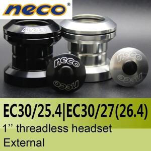 호환 네코 바이크 헤드셋 스레드리스 1인치 EC30 / 25.4 27mm 26.4mm 높이 외부 베어링 스틸 30mm