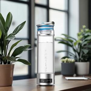 9000ppb 휴대용 나노 수소수 생성기 병 순수 H2 이온 충전식 전해 컵