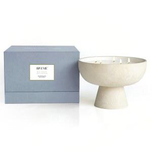 블루메 밸런스 캔들 | 화이트 로터스 & 티 5 Wick - 에센셜 오일이 함유된 리필 가능한 웰니스 캔들, 수작업으로 완성되고 부어진 소이 왁스 블렌드 세라믹 용기, 천연 면 윅스 자이언트 45온스