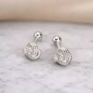 [메종드쉬] 귀걸이 페미닌 꼬임 매듭 피어싱 BCE001