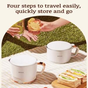 가정용 미니 스테인레스 스틸 접이식 전기 주전자 휴대용 여행