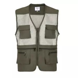 [신세계라이브쇼핑][옷자락] 남성 여름 아웃도어 낚시용 메쉬 멀티 포켓 조끼