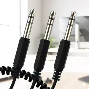 Coms 513WLI82 스테레오 M x2 to 6.5 AV 스프링 케이블 6.5