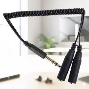 Coms 796HQR60 스테레오 M to 6.5 AV 스프링 케이블 6.5