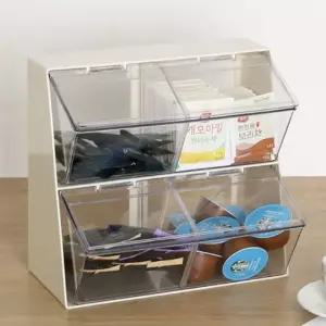 캡슐보관함 캡슐커피디스펜서 탕비실간식정리함 탕비실 멀티디스펜서 멀티