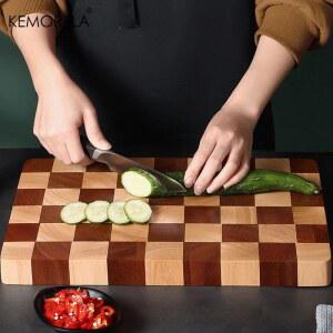 나무 도마 야채 고기 윈형 원형 플레이트 3cm 액세서리 단단한 실용적인 디자인 다기능