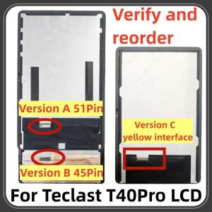 테클라스트 T40Pro 태블릿 PC LCD 디스플레이 화면 디지털 화이이 스크린 어셈블리