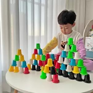 [지니맥]자석 컵쌓기 72피스