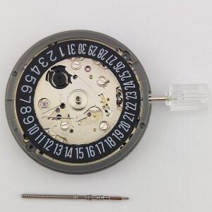 일본  NH35 자동 기계식 무브먼트 고정밀 6시 블랙 캘린더 교체 키트