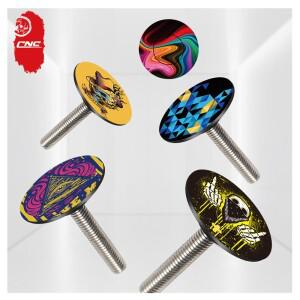 호환 CNC MTB 도로 자전거 보울 커버M6 x 30mm 볼트  헤드셋 상단 캡 HC578