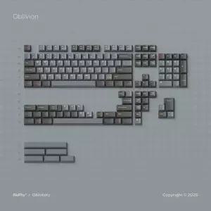 호환  NuPhy x Oblotzky Oblivion Keycaps 베리 프로파일 NuPhy Air 시리즈 AIR607596용 염료 하위 PBT 키
