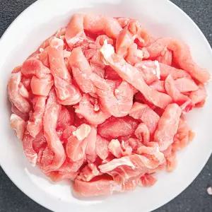 국산 한돈 1등급 냉장 등심 잡채용 컷 팅 300g