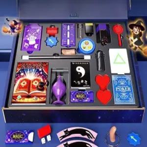 남자아이 생일 선물  10살 여자아이가 어린이 마술 소품 박스 세트 장난감 2025년 새해 첫날