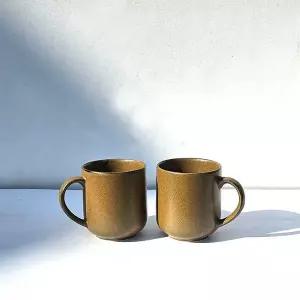 [콩심팥심]이랑 국내산 옹기유 이랑컵B형 - 자연스런 색감 수제 옹기그릇