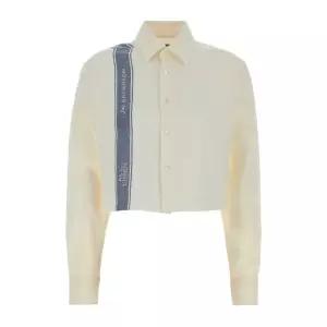 컨트라스트 스트라이프 크롭 셔츠 SH0384PG1898 614