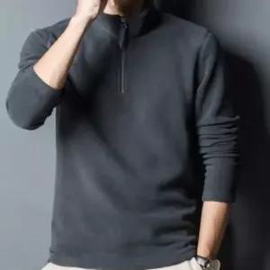 [신세계라이브쇼핑][옷자락] 남성 일상 캐주얼 편안한 반집업 플리스 티셔츠