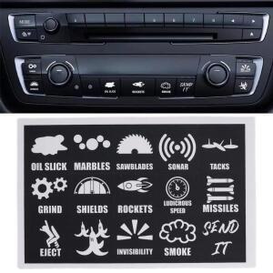 자동차 차량용 호환 창문 버튼 스티커 계기판 콘솔 스위치  내부  장식 호환 악세사리