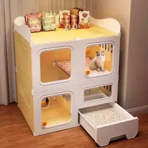 고양이 호텔장 하우스 대형 하우스 애견샵 놀이터