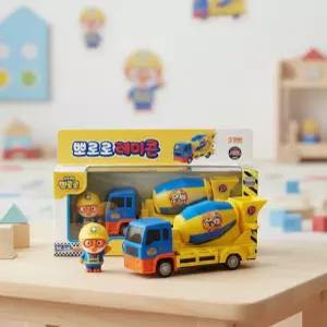 뽀로로 레미콘 중장비 자동차 장난감 믹서트럭 모형 공사장놀이 래미콘 특수차 캐릭터 어린이