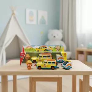 미카 뽀로로 캠핑 카라반 캐릭터 미니카 풀백카 메탈 자동차 다이캐스트 캠핑카 역할놀이