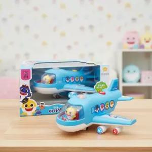 핑크퐁 아기상어 싱어롱 비행기 장난감 LED 사운드 멜로디 역할놀이 나이스토이 항공기