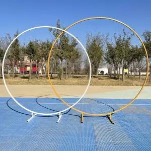 풍선 프레임 틀 링 화이트 아치 라운드 호텔 거치대 소품 스탠드 튜브 원형