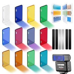 Godox MA02 마그네틱 액세서리 키트 컬러 IT30Pro - 플래시와 케이스가 IM30 호환 IT32 세트 포함된 필터 | 플래시 수납 투명