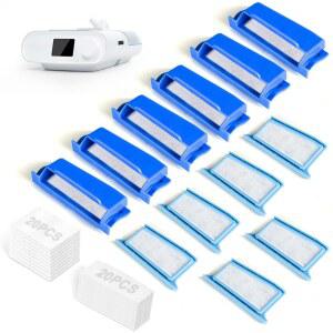 드림스테이션 1 필터용 52PCS CPAP 필터 포함 초미세 IBET 20개 20개, 폼 액세서리용 필터, 6개, 조립 제공