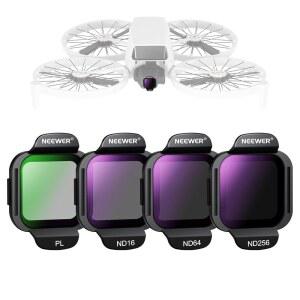 DJI 플립 드론(4팩), ND16 ND64 CPL 액세서리 ND256 호환되는 필터 광학 원형 온 렌즈 밀도 멀티 스냅 키트, 유리 FL-N33과 ND 중립 HD 코팅 NEWER 세트 편광