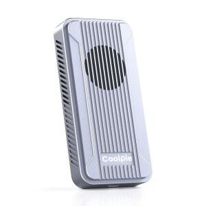 쿨파이 80Gbps M.2 NVMe 인클로저: 냉각 팬 및 온도 제어 기능이 있는 알루미늄 | TB5 /4 /3, USB4 2.0 호환 M&B+M 키 SSD 2230-2280 최대