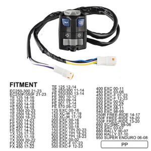 KTM EXC SXF HUSQVARNA 바이크 오토바이용 호환 스타트/스톱 스위치 버튼 방향지시등 헤드라이트 제어